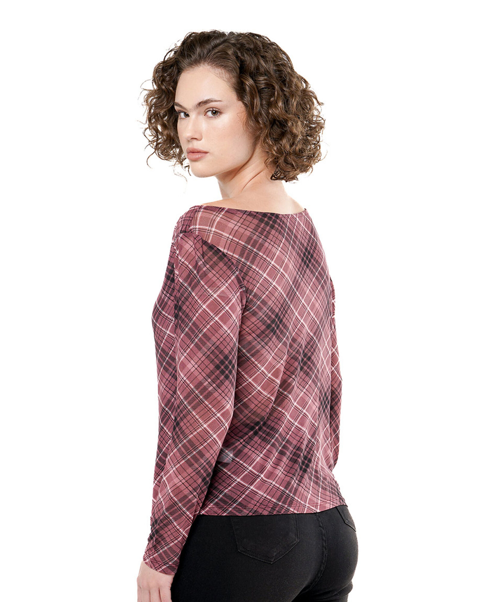 Polera mujer líneas diagonales Polera mujer líneas diagonales