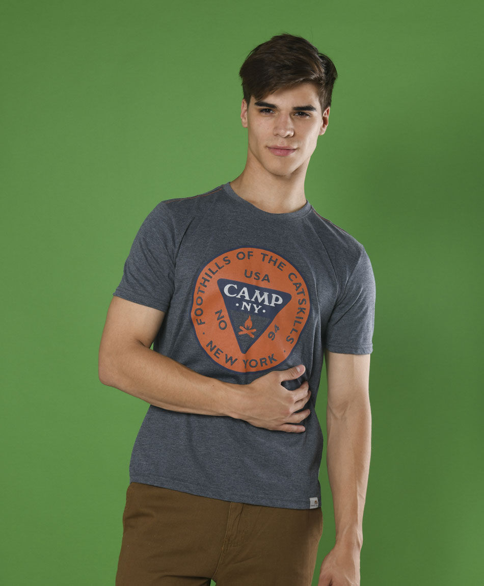 Polera manga corta cuello redondo