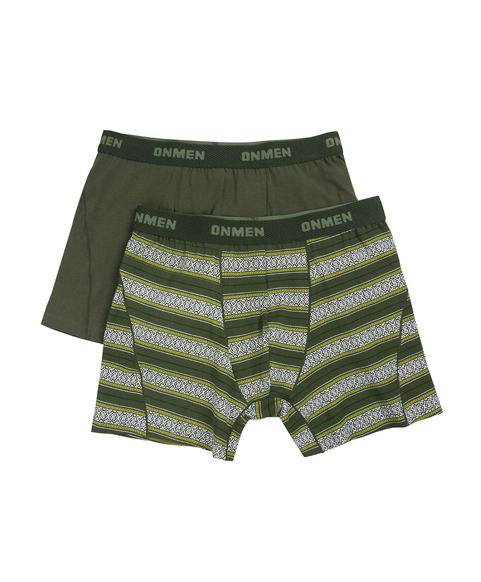 Pack 2 boxer hombre verdes