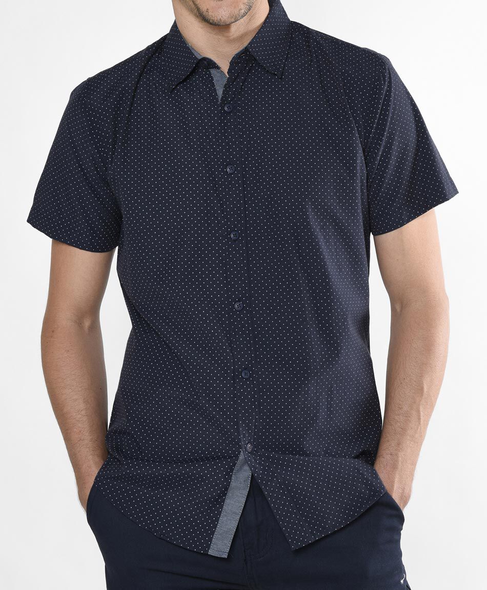Camisa fashion manga corta
