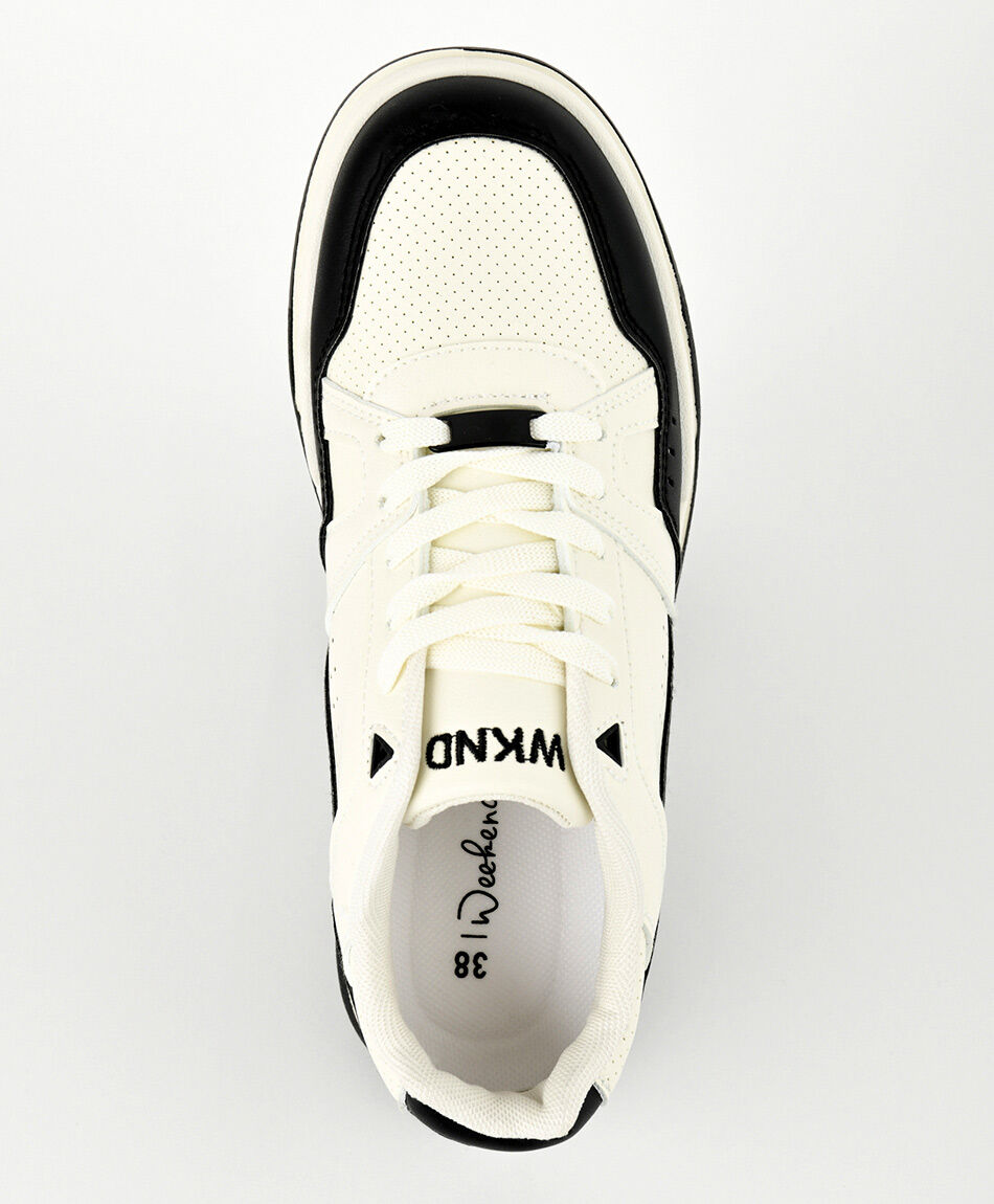 Zapatilla mujer bicolor plataforma