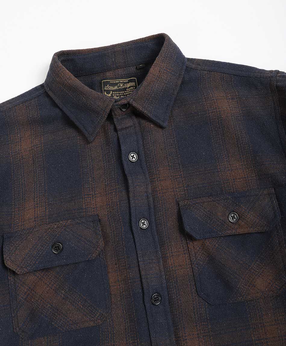 Chaqueta hombre le&ntilde;adora franela escosesa