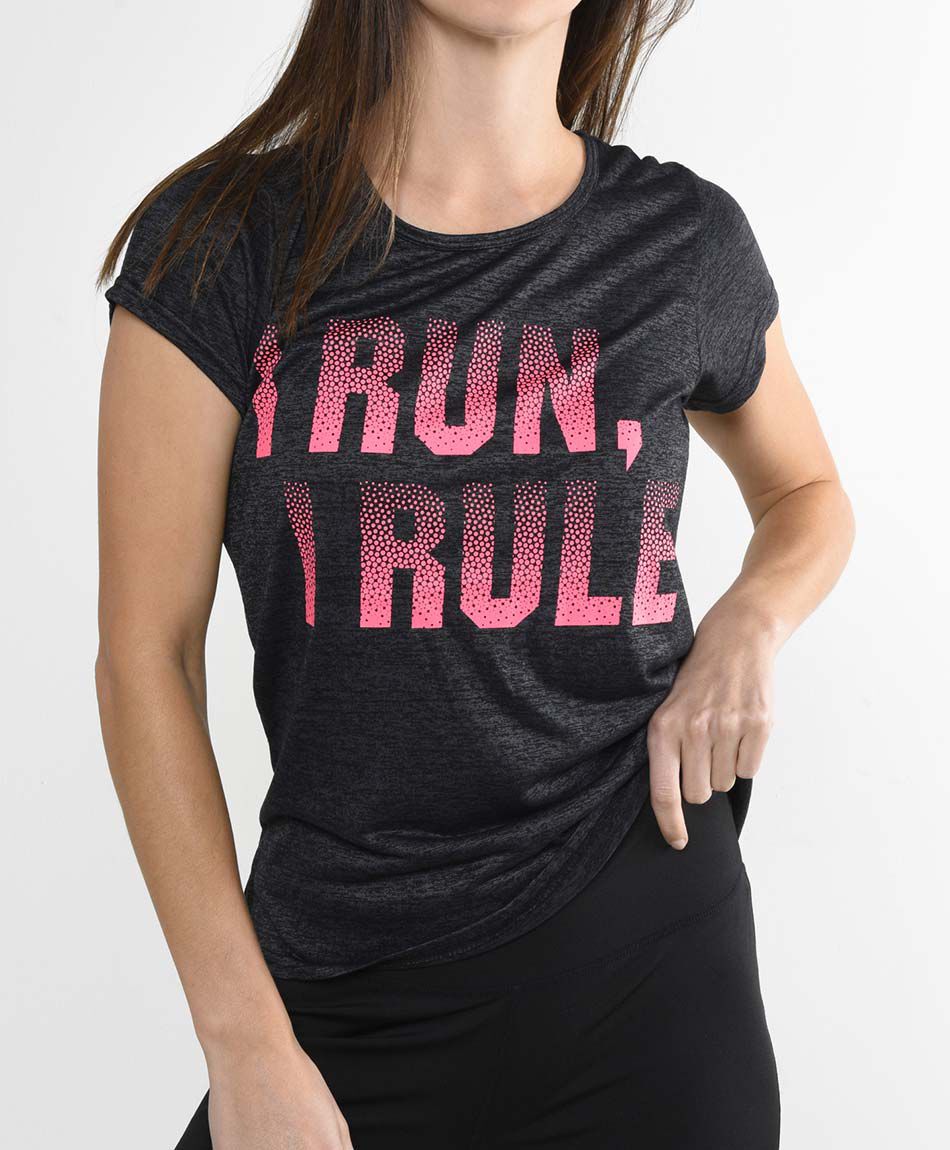 Polera deportiva manga corta cuello redondo