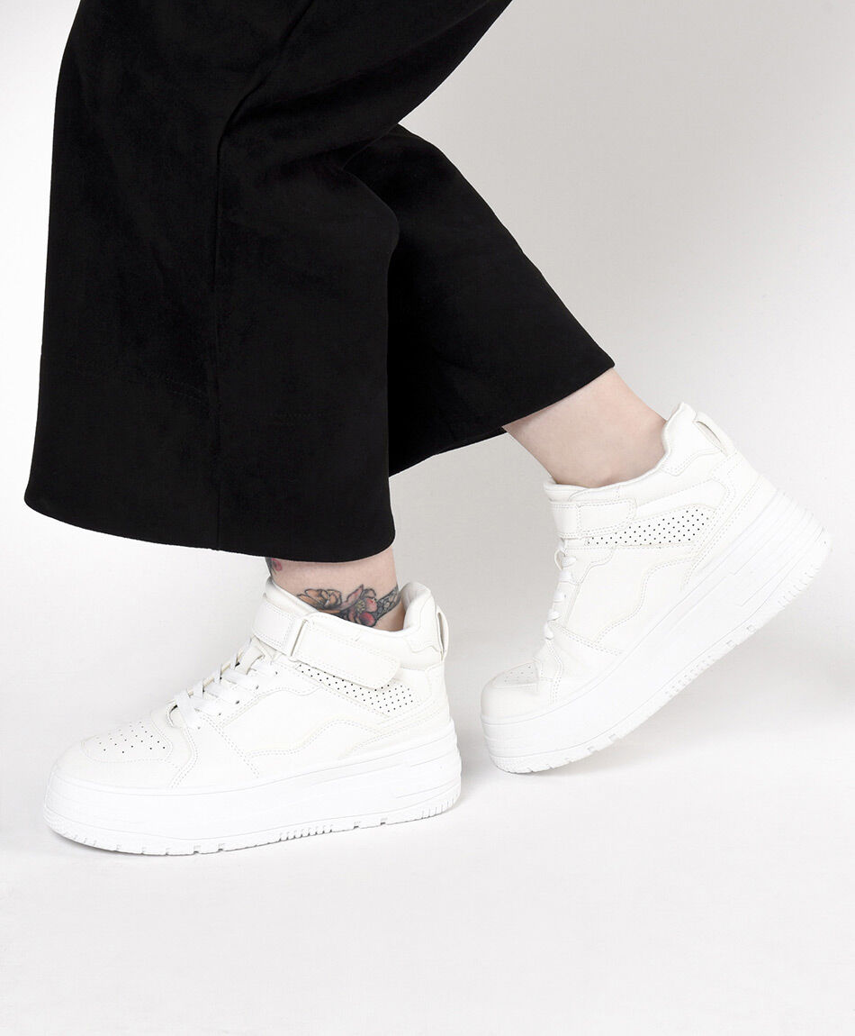 Zapatilla mujer plataforma velcro