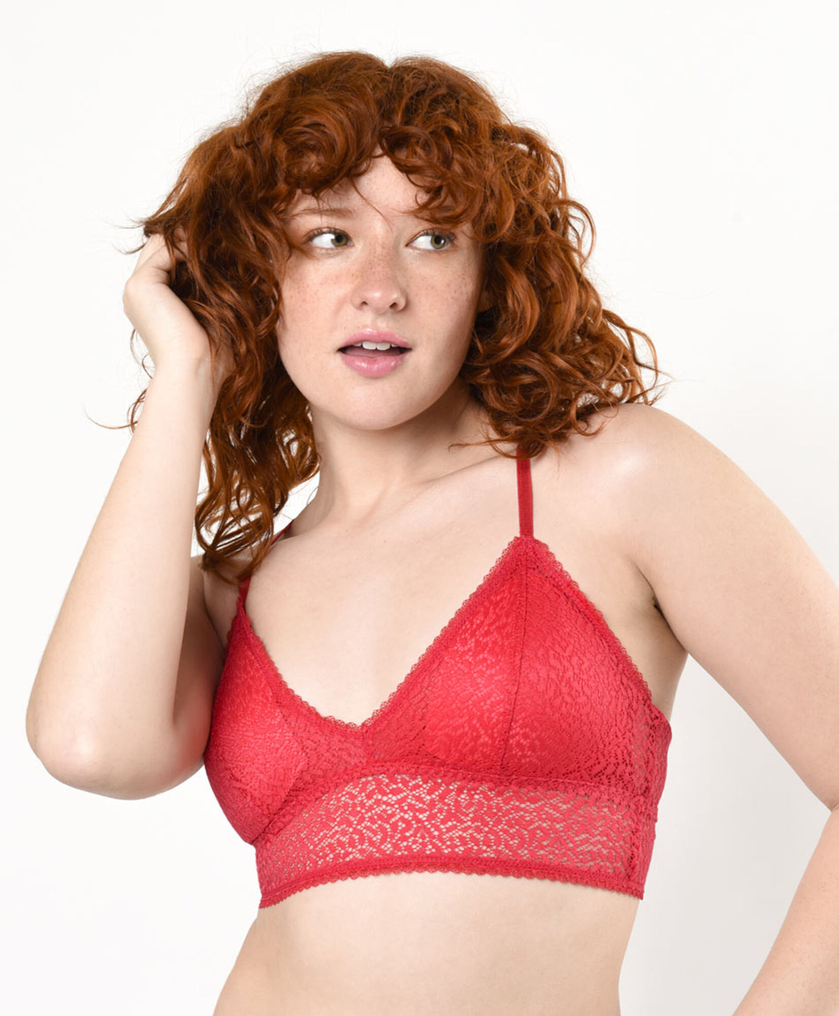 Bralette mujer encajes colores espalda triángulo Bralette mujer encajes colores espalda triángulo