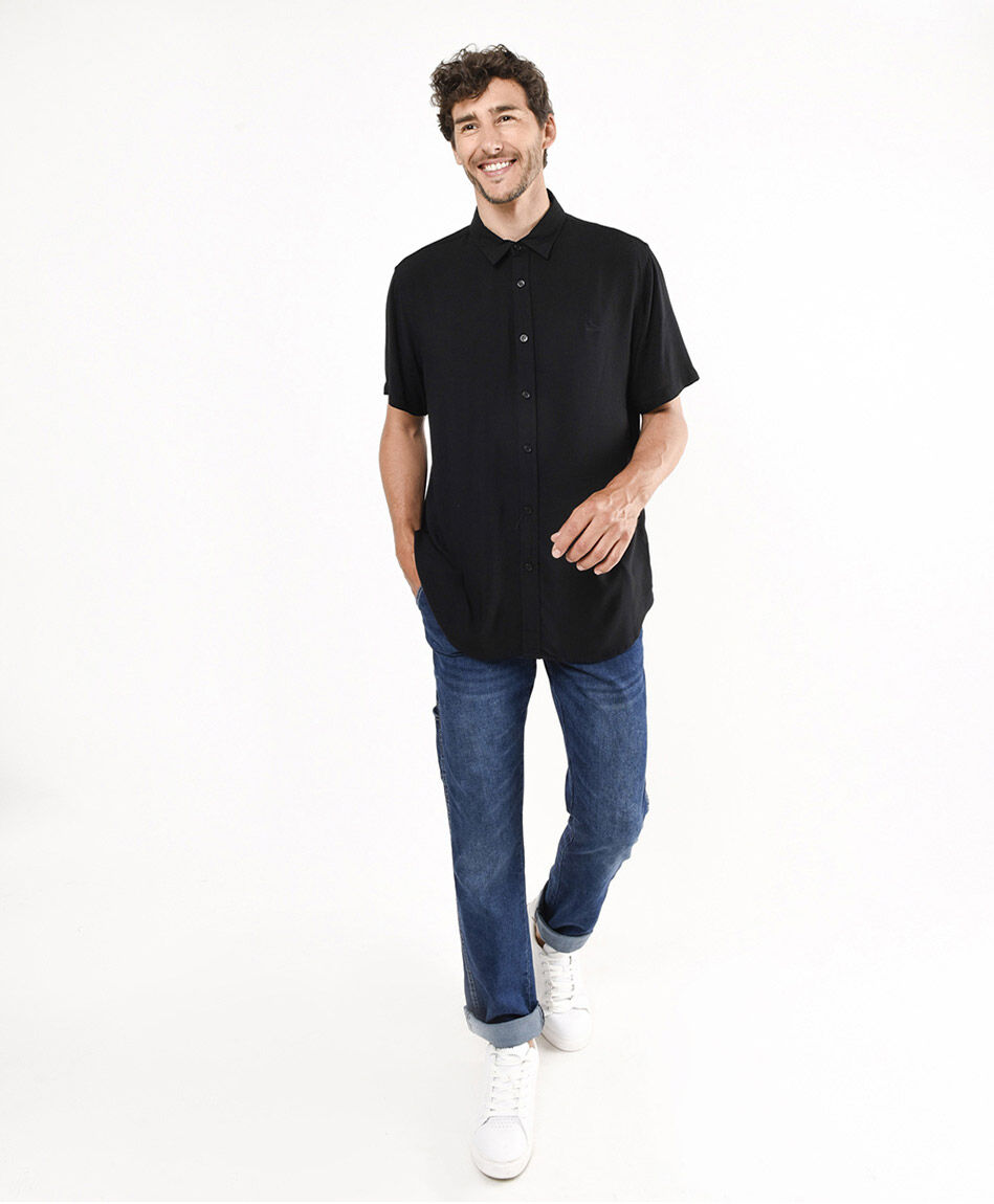 Camisa hombre mini bordado