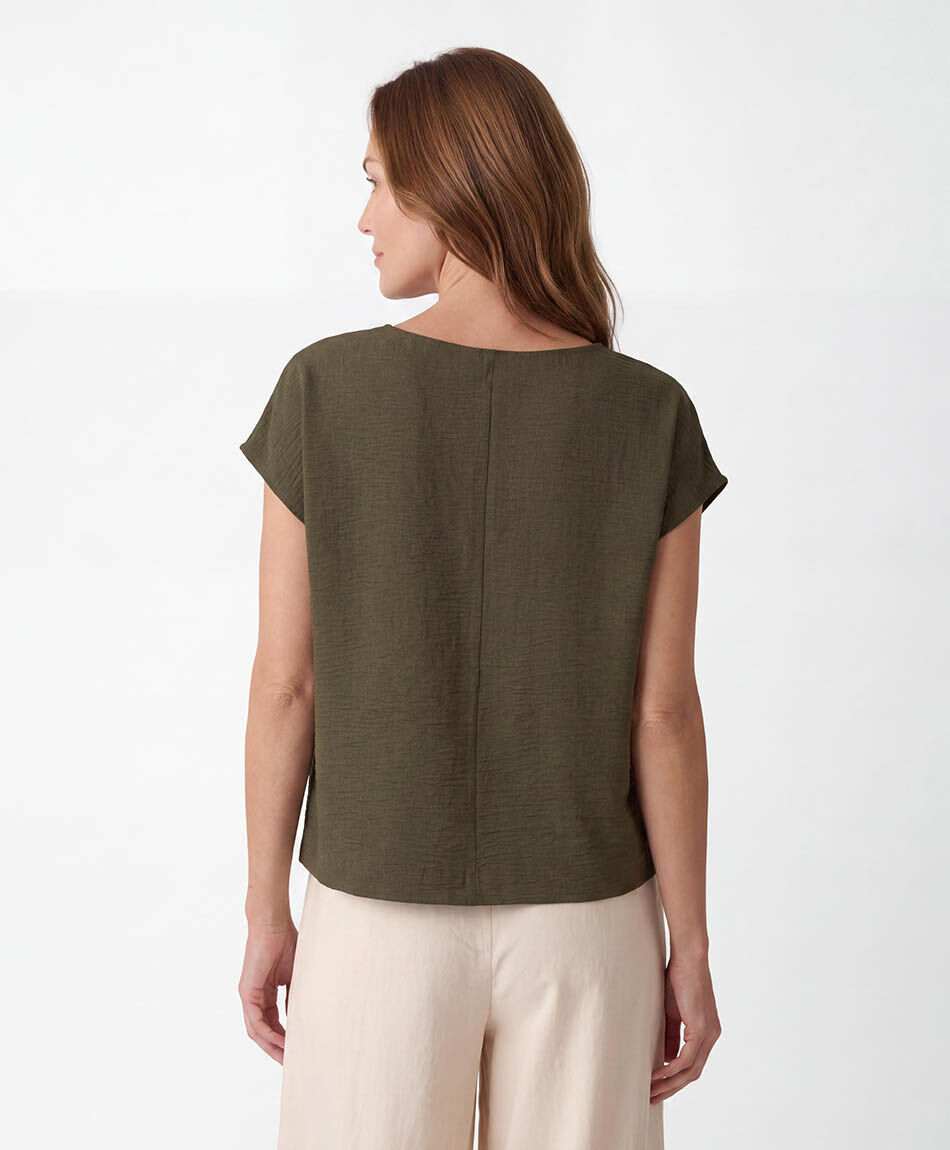 Blusa mujer pliegue