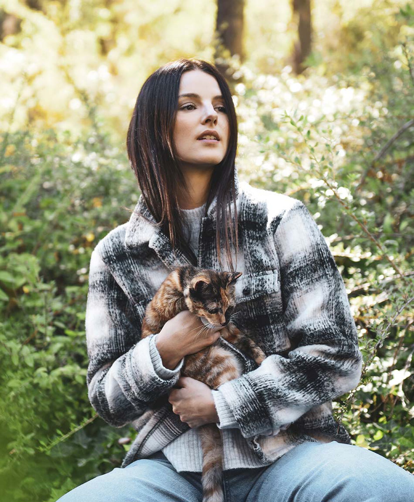 Chaqueta mujer escocesa lana Chaqueta mujer escocesa lana