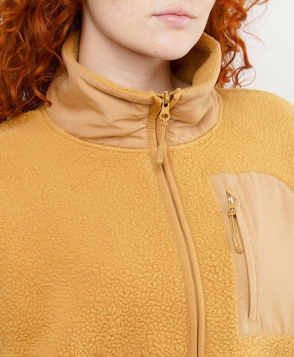 Polar mujer teddy mostaza