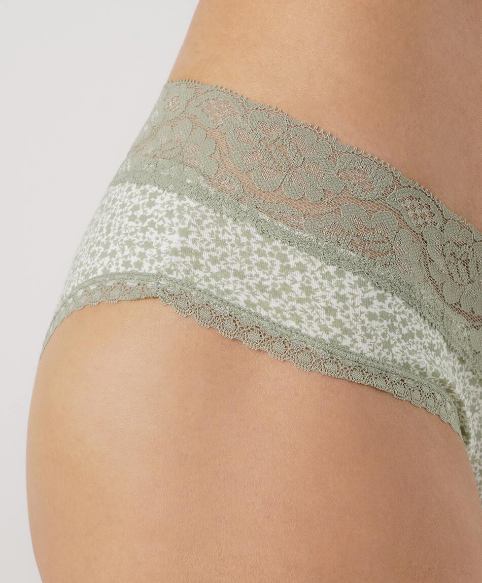 Pantaleta mujer algod&oacute;n encajes
