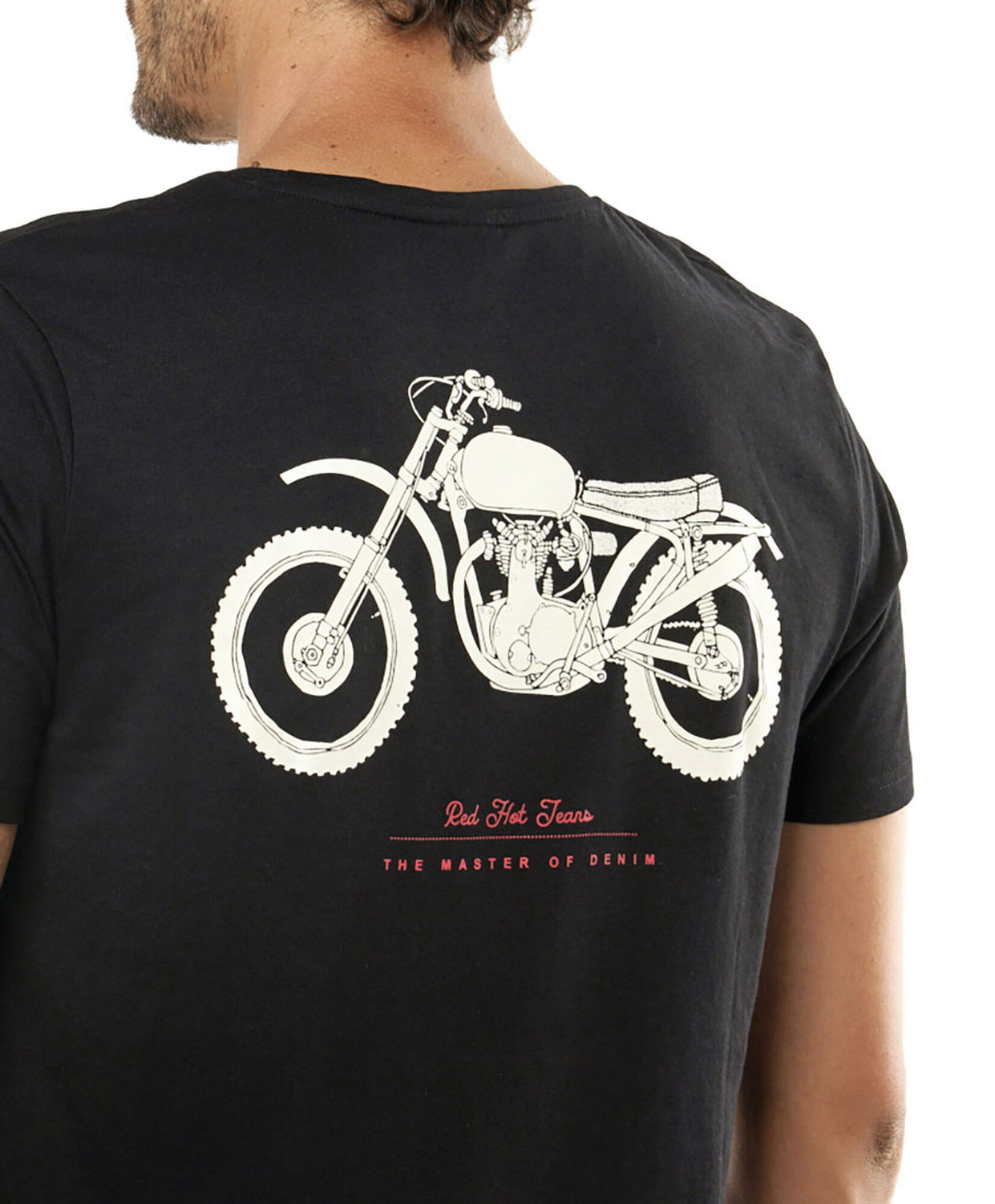 Polera hombre doble estampado moto Polera hombre doble estampado moto