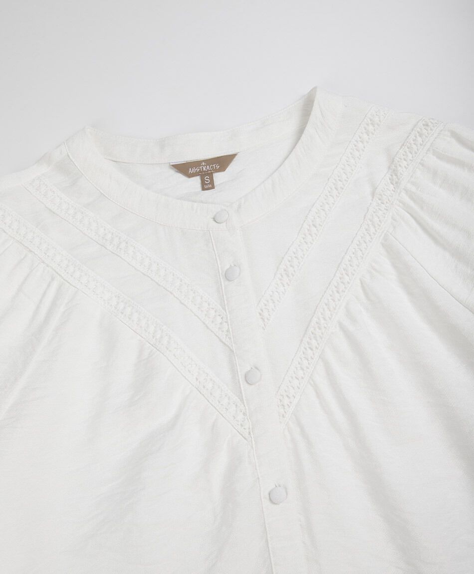 Blusa mujer detalle encaje