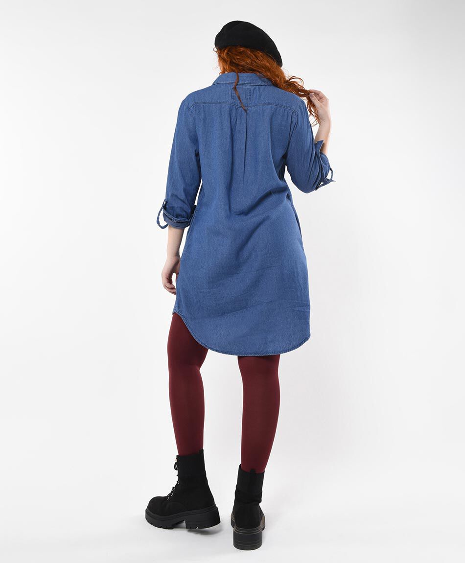Blus&oacute;n mujer denim extralargo