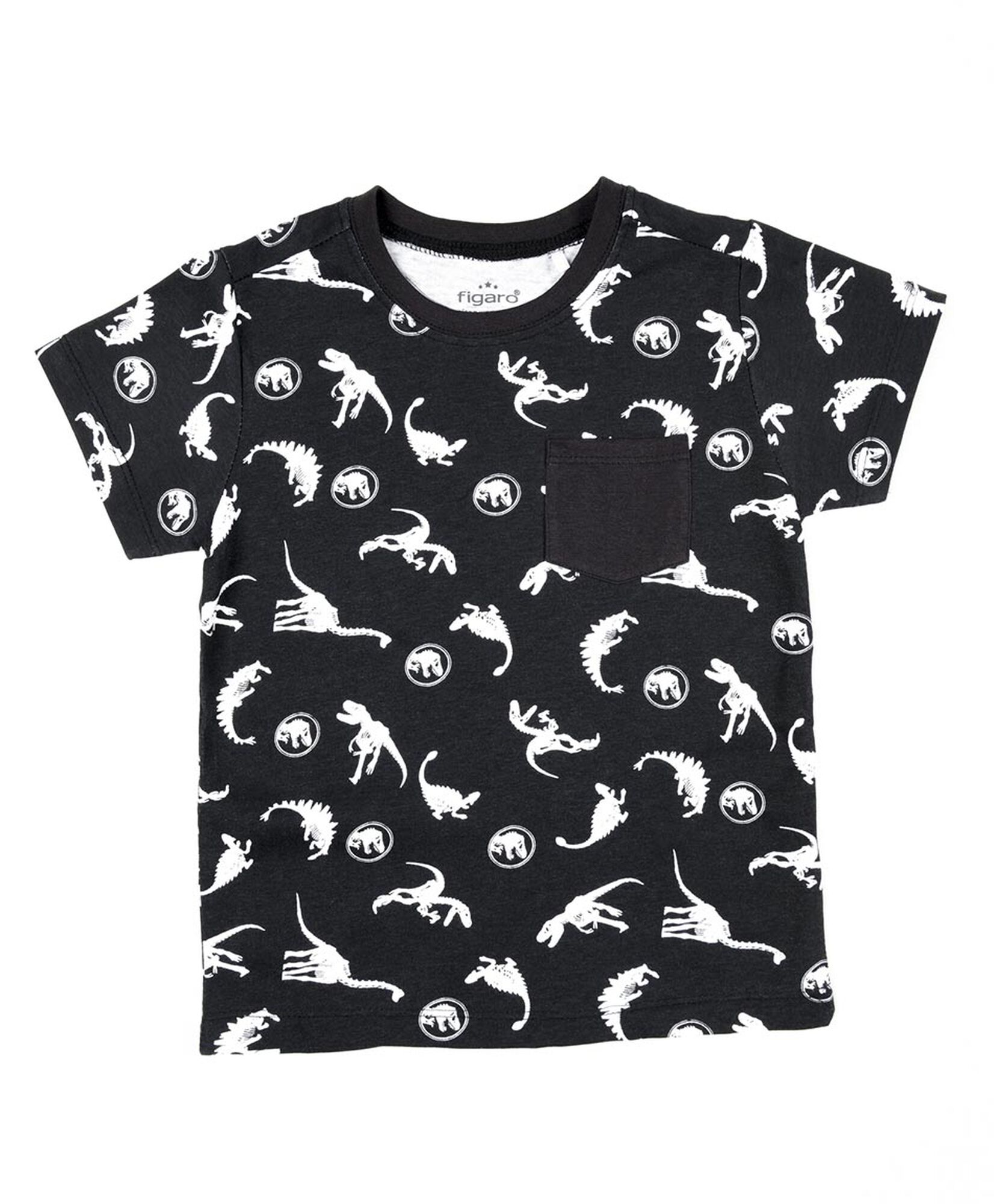 Polera bebé bolsillo dinosaurios Polera bebé bolsillo dinosaurios