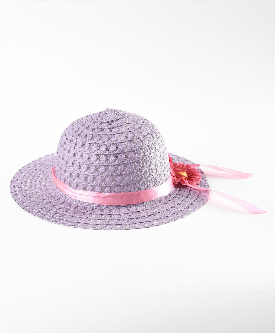 Sombrero ni&ntilde;a cinta y flor