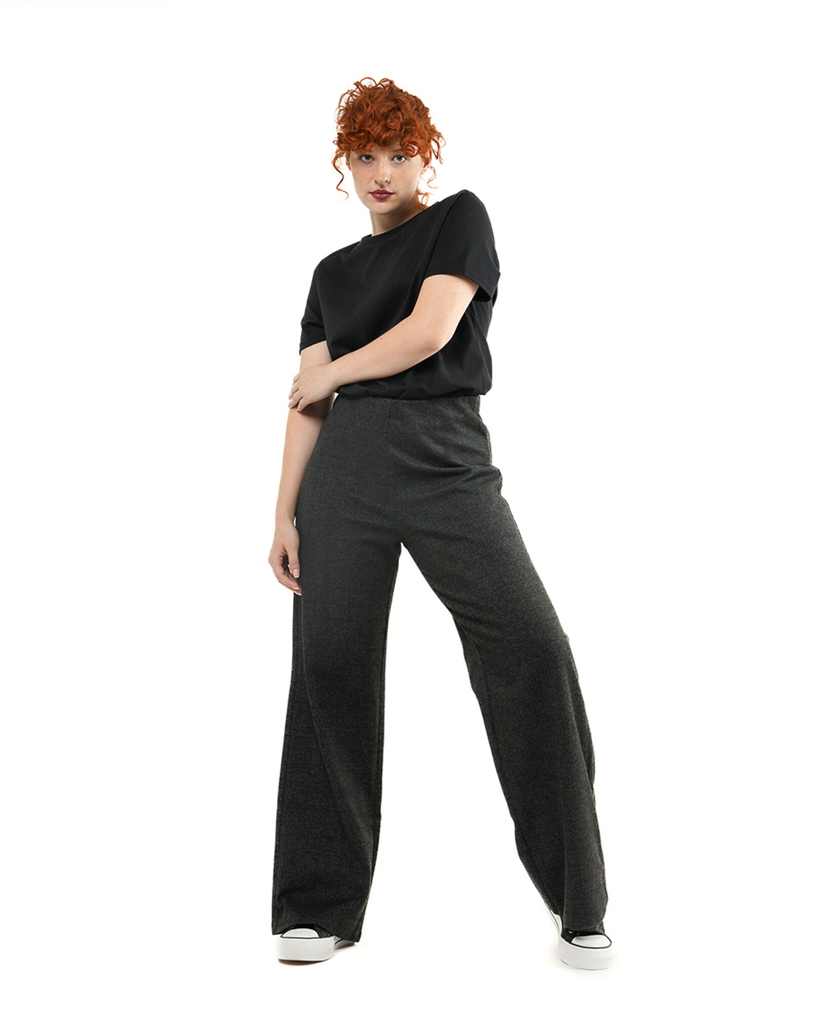 Pantalón mujer jacquard wide Pantalón mujer jacquard wide