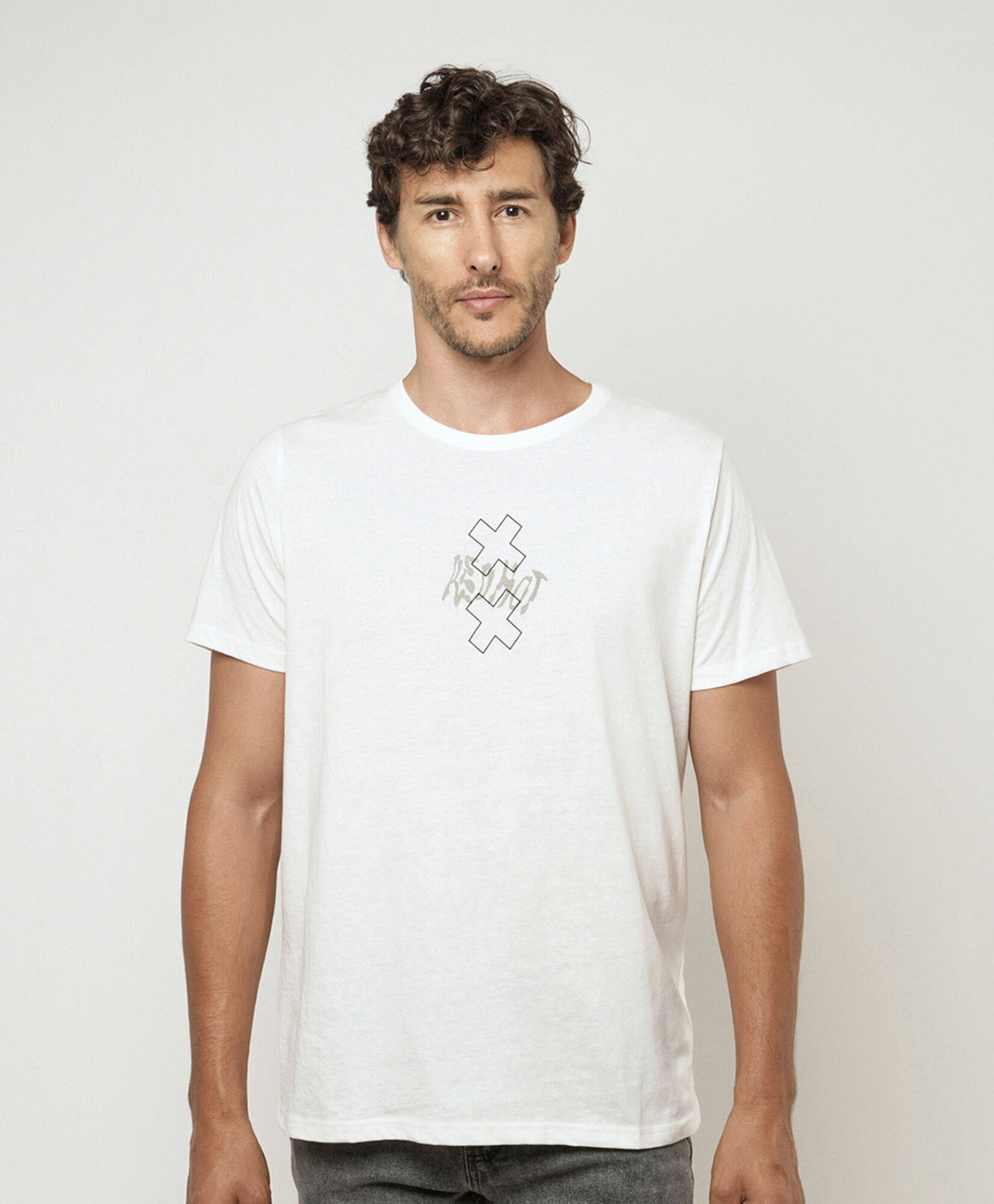 Polera hombre doble equis blanca Polera hombre doble equis blanca