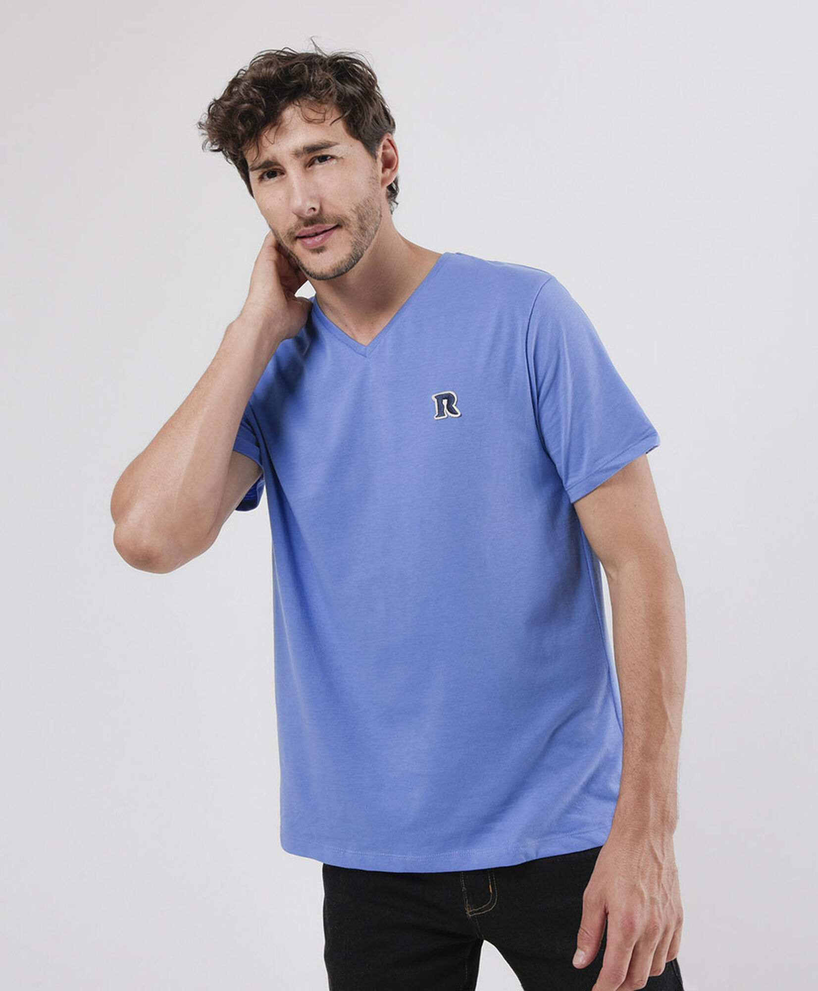 Polera hombre mini parche Polera hombre mini parche