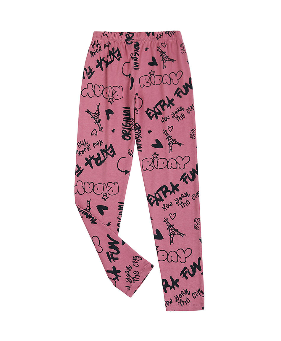 Leggins ni&ntilde;a estamapdo graffiti