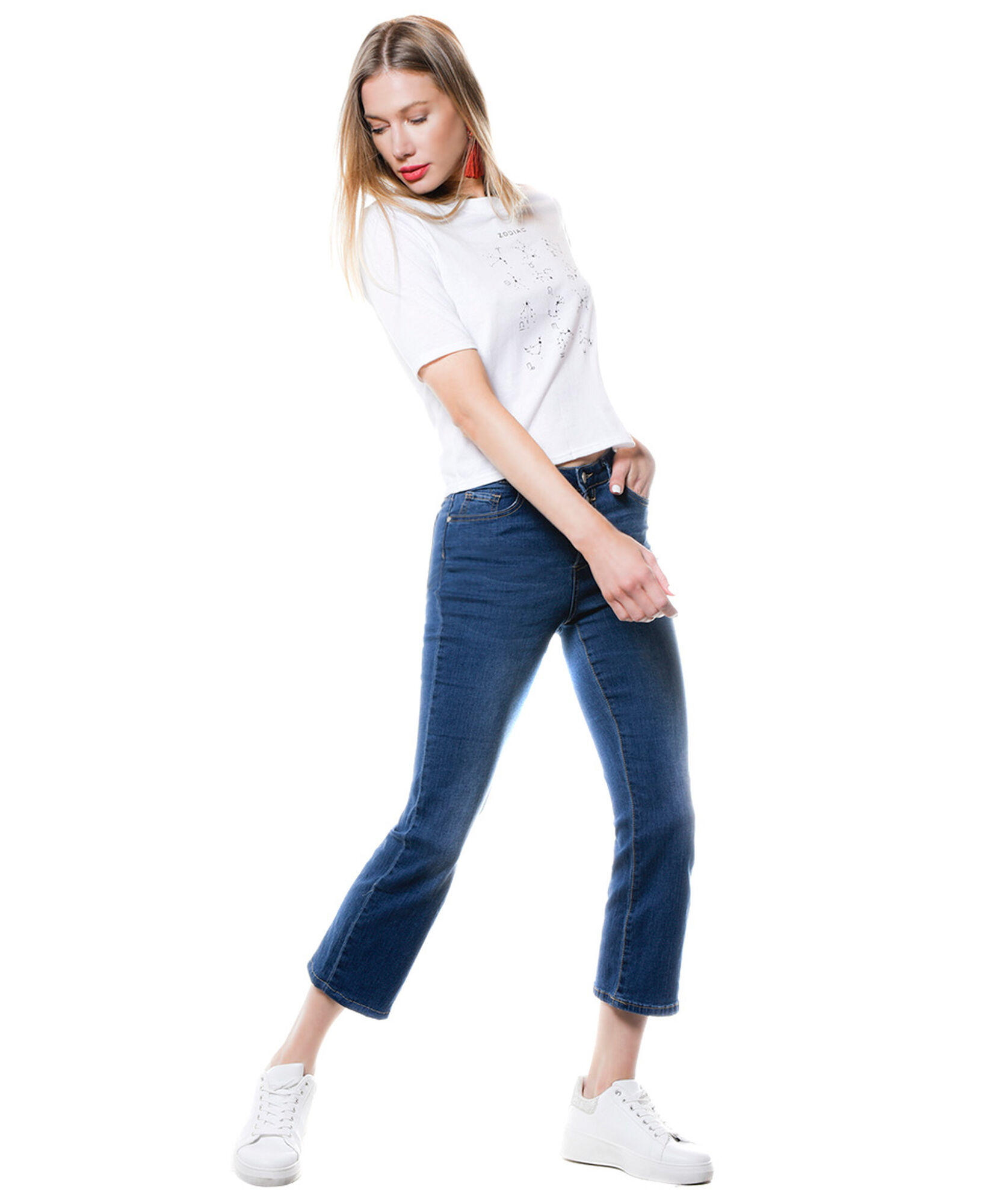 Jeans ancho tiro alto Jeans ancho tiro alto