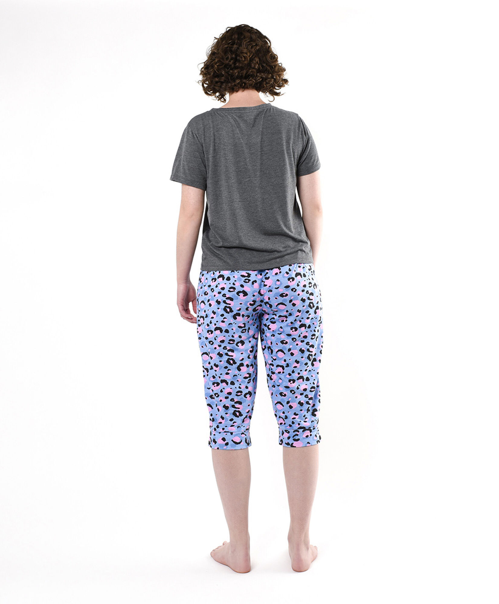Pijama mujer print leopardo capri Pijama mujer print leopardo capri