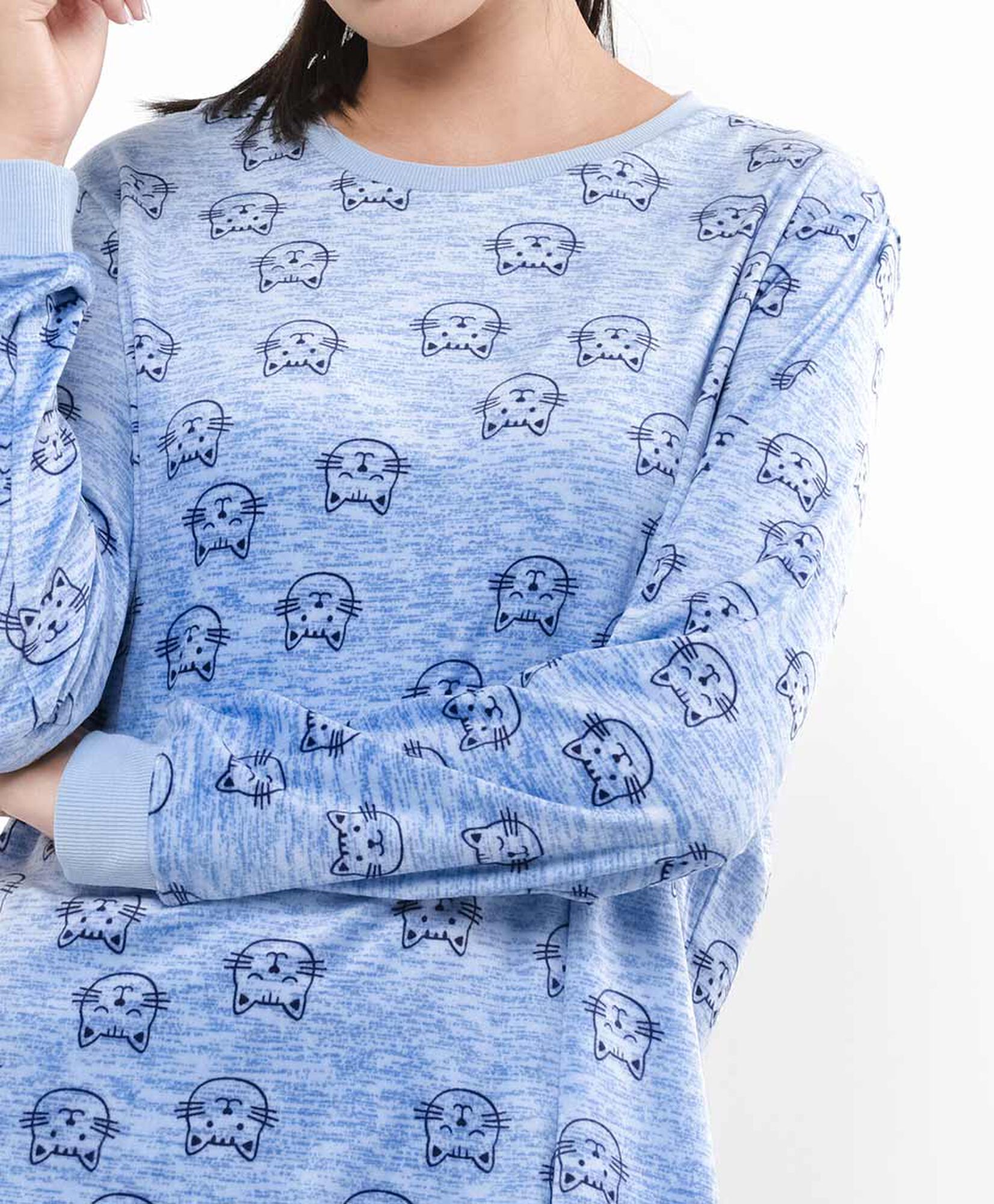 Pijama mujer micropolar gatitos Pijama mujer micropolar gatitos
