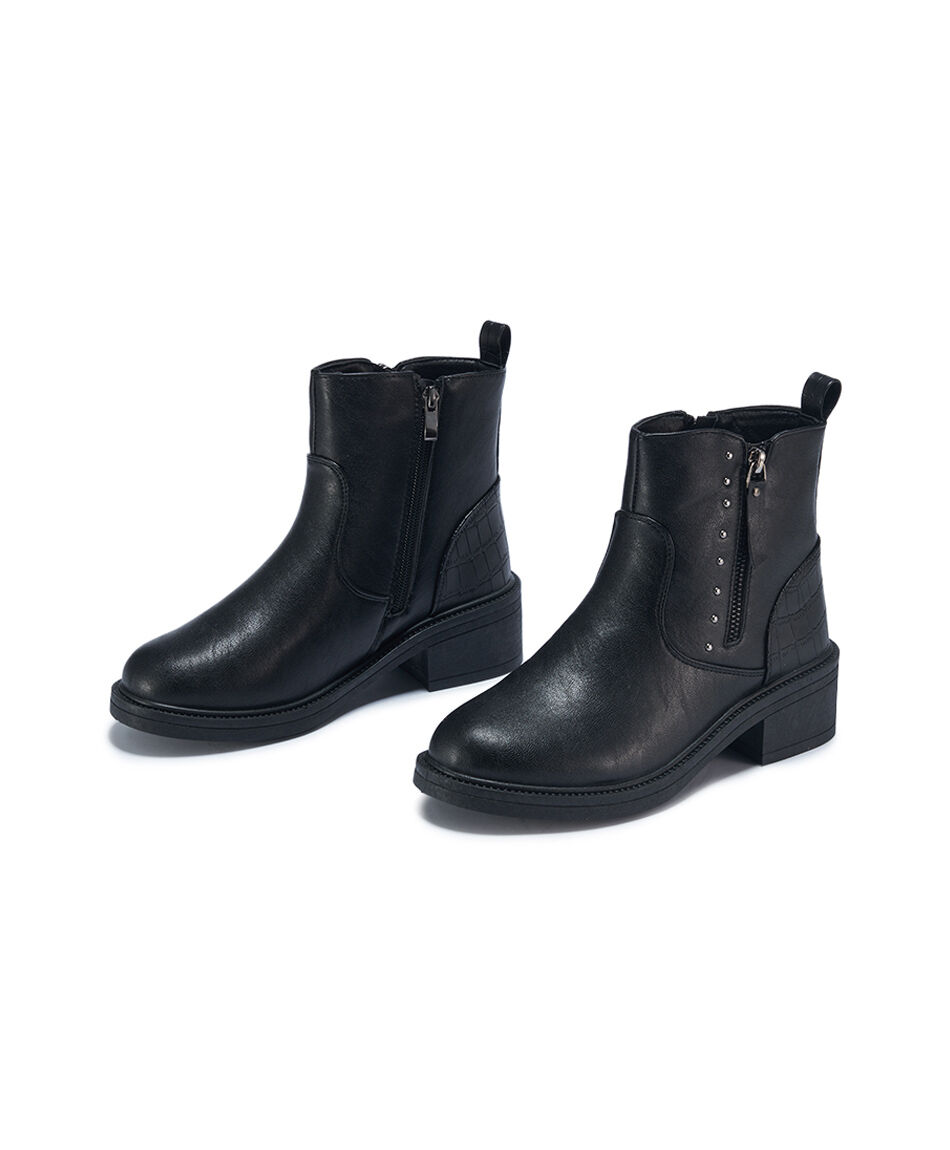 Bot&iacute;n mujer cierre y tachas