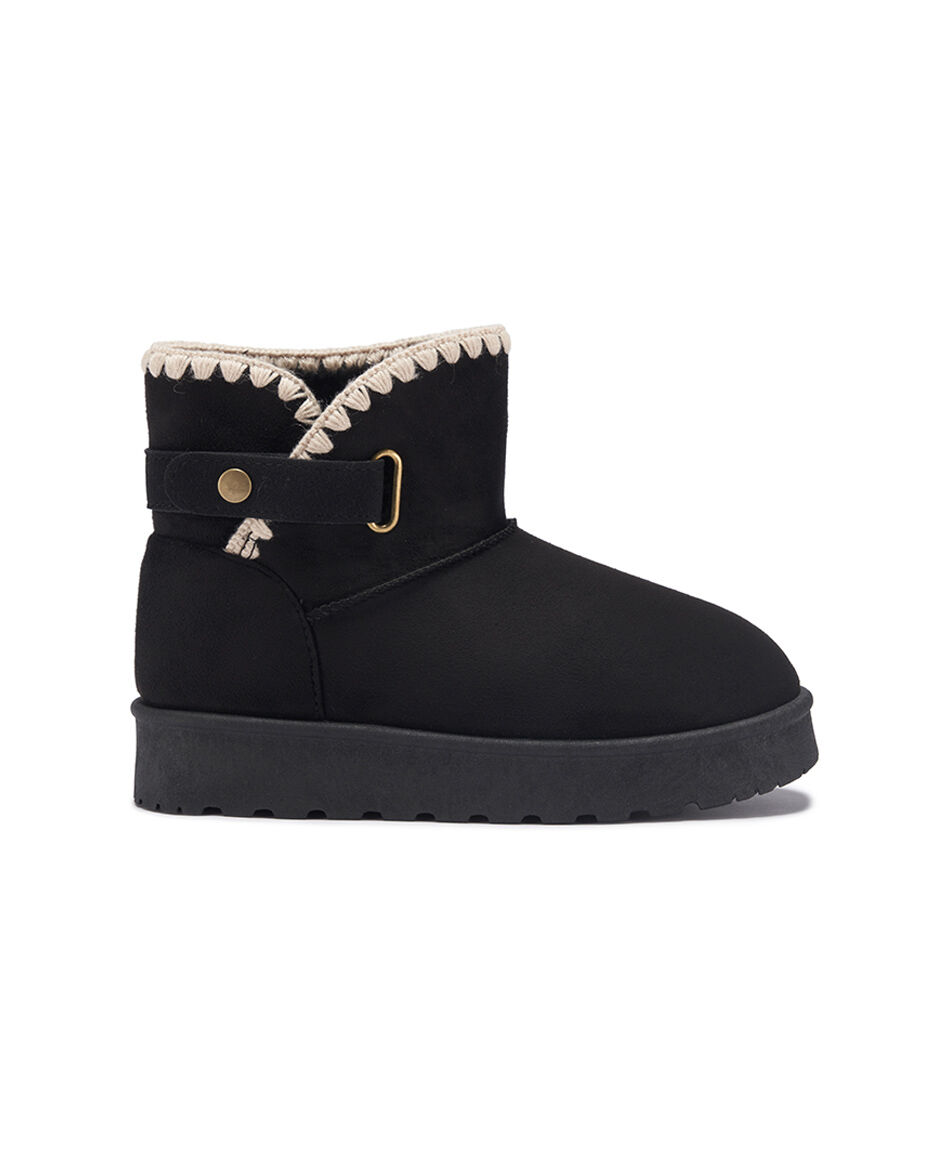 Pantubota infantil (31 a 37) black hebilla