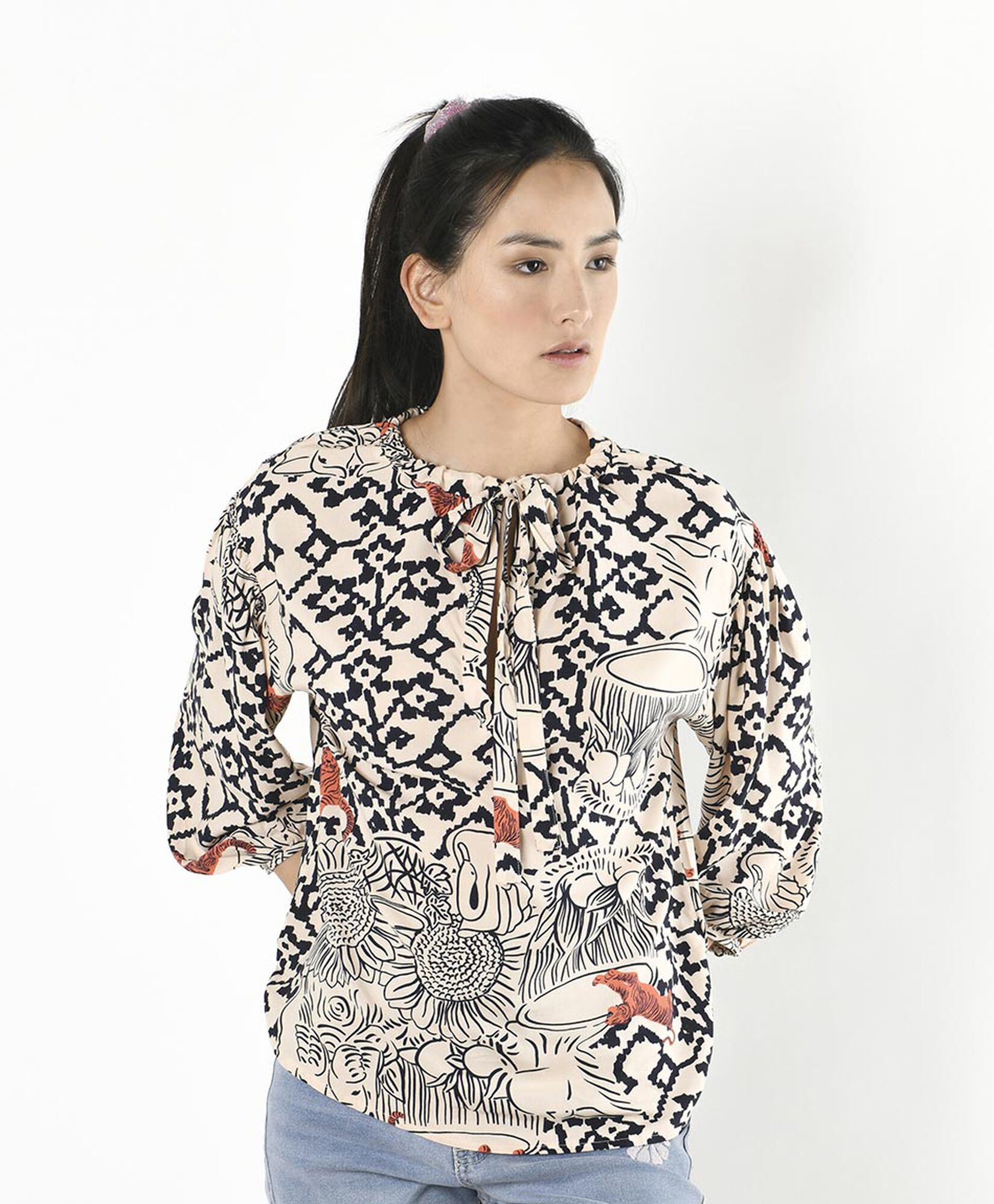 Blusa mujer estampado tigres Blusa mujer estampado tigres