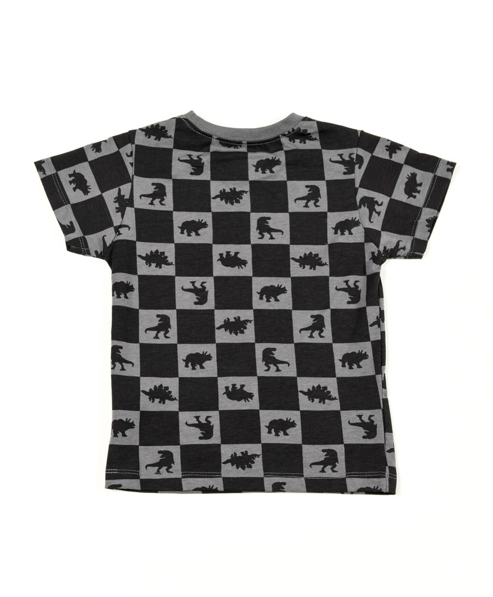 Polera bebé cuadros dinosaurios Polera bebé cuadros dinosaurios