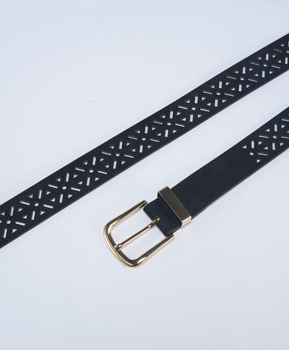 Cintur&oacute;n mujer negrodise&ntilde;o aberturas