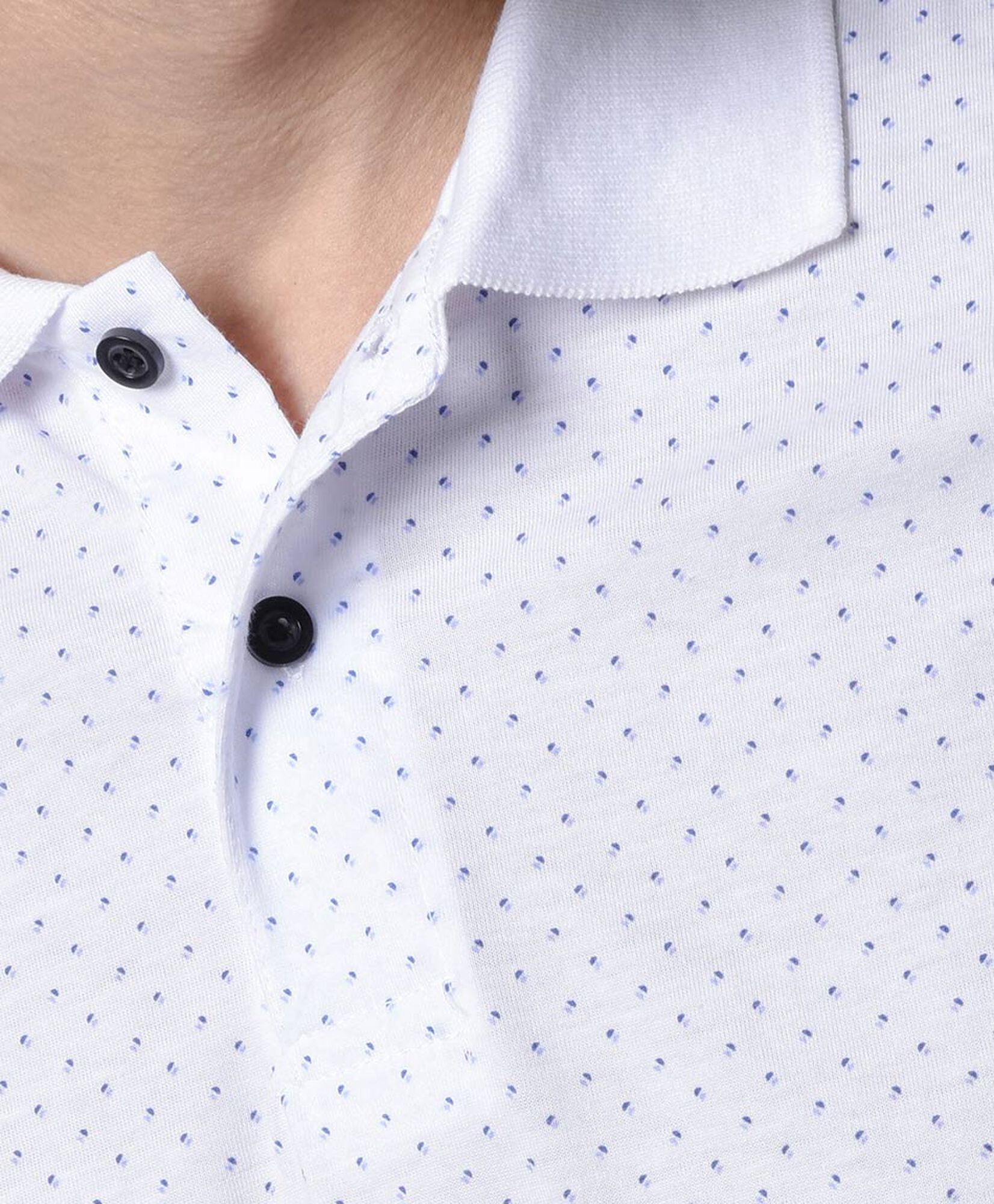 Polera hombre print cuello piqué Polera hombre print cuello piqué