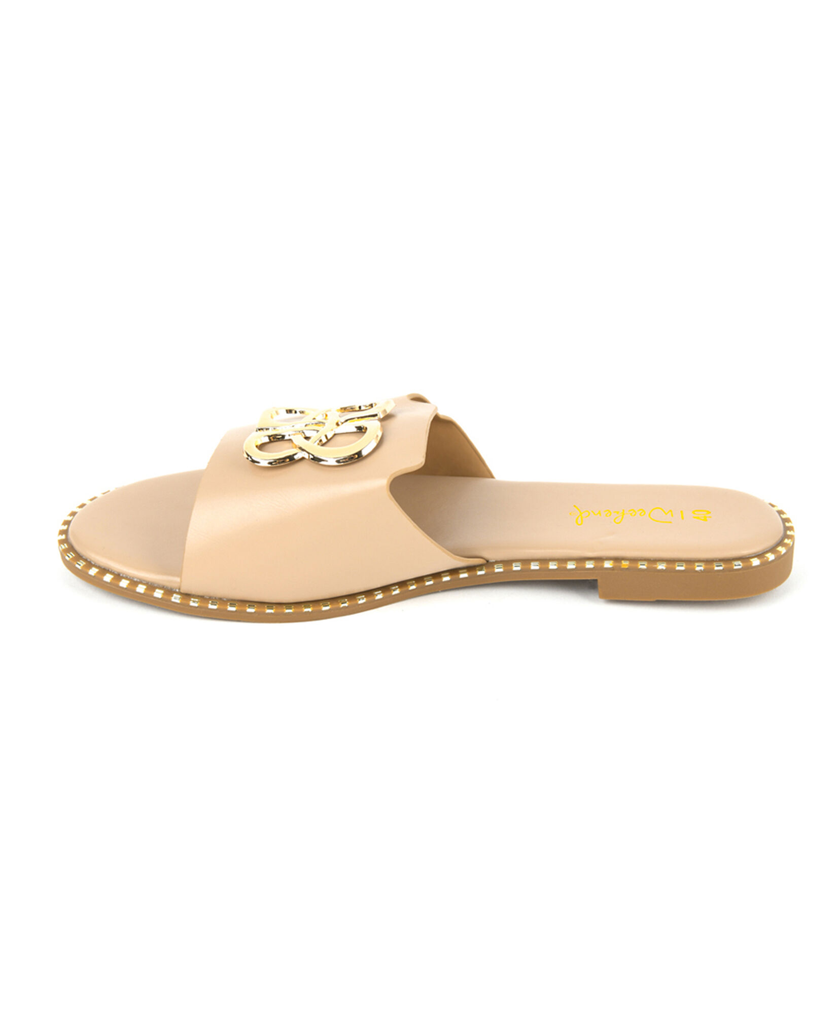 Sandalia mujer beige y dorado Sandalia mujer beige y dorado