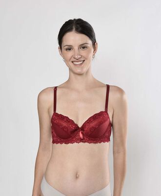 Sostén mujer encaje floreado