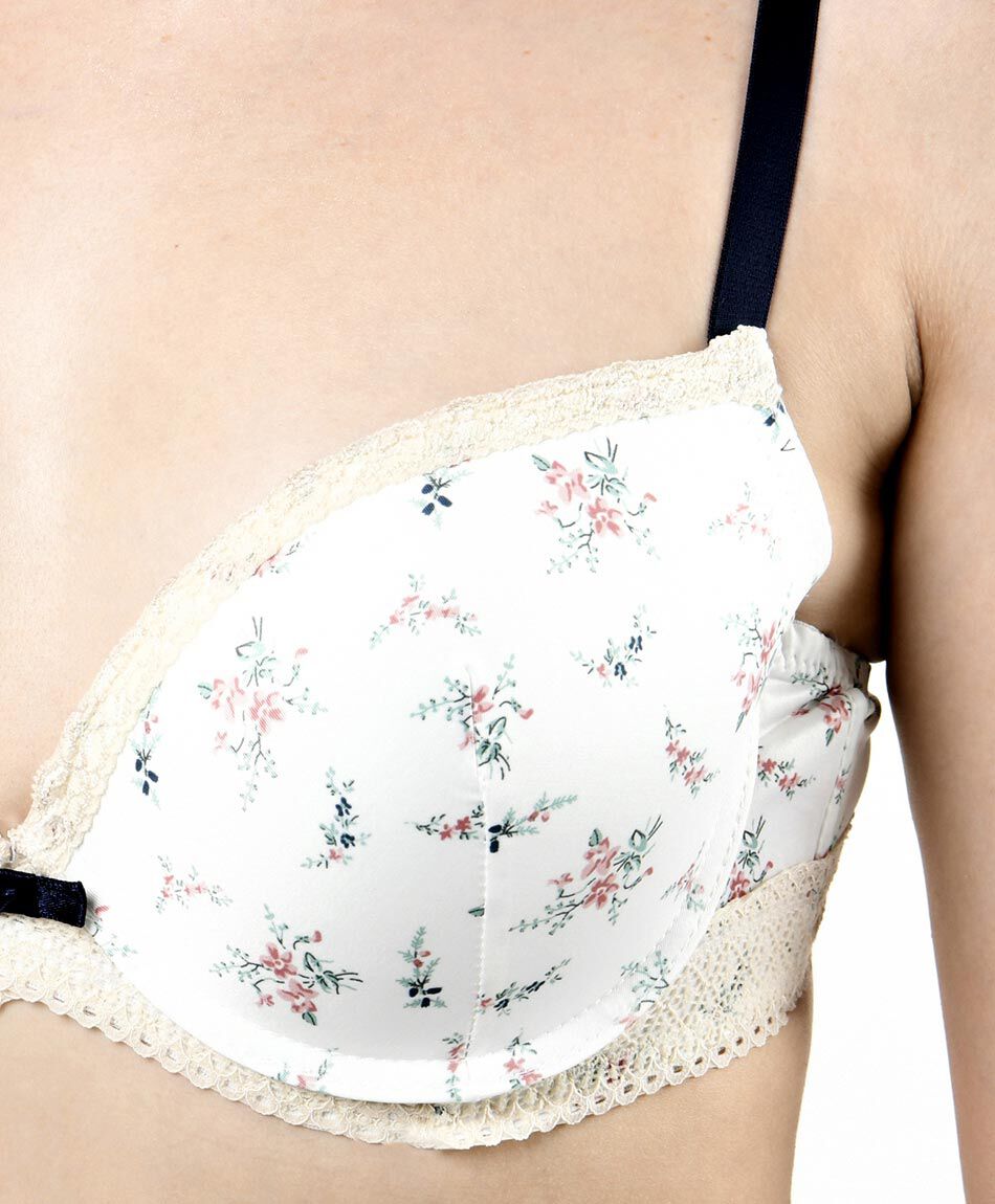 Sost&eacute;n mujer print floreado encaje