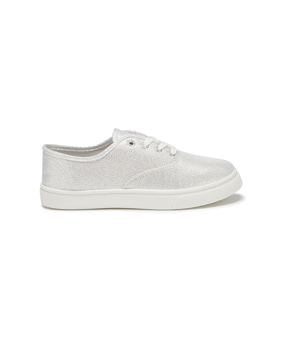 Zapatilla mujer lona silver