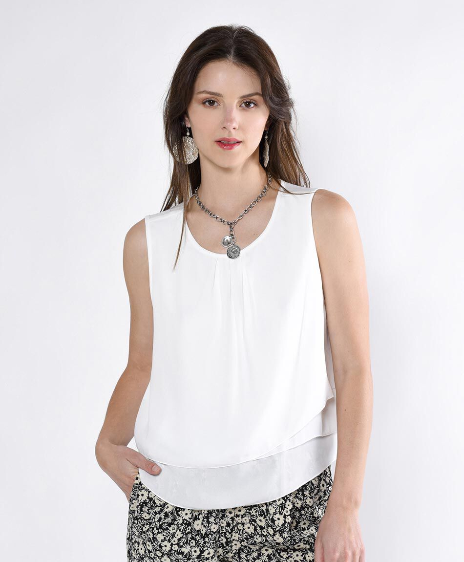 Blusa sin mangas