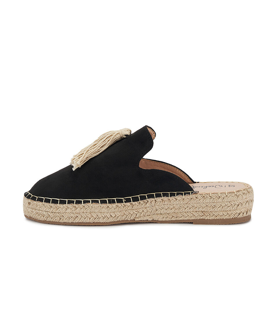 Alpargata mujer flecos rafia