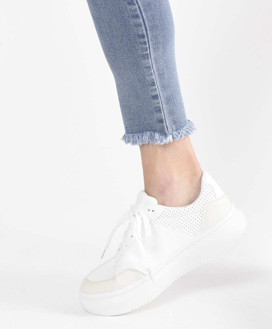 Jeans mujer bordados skinny fit