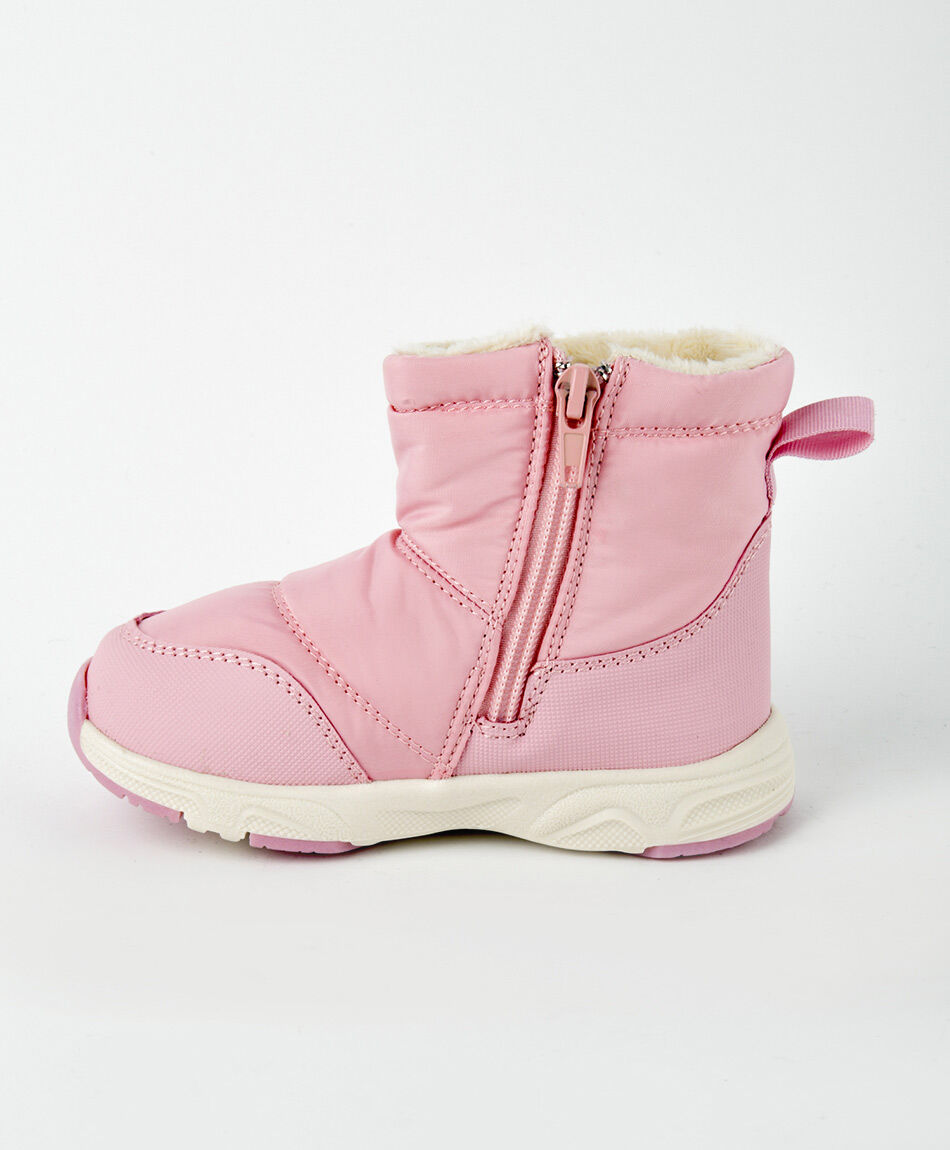 Bota infantil forrada rosada