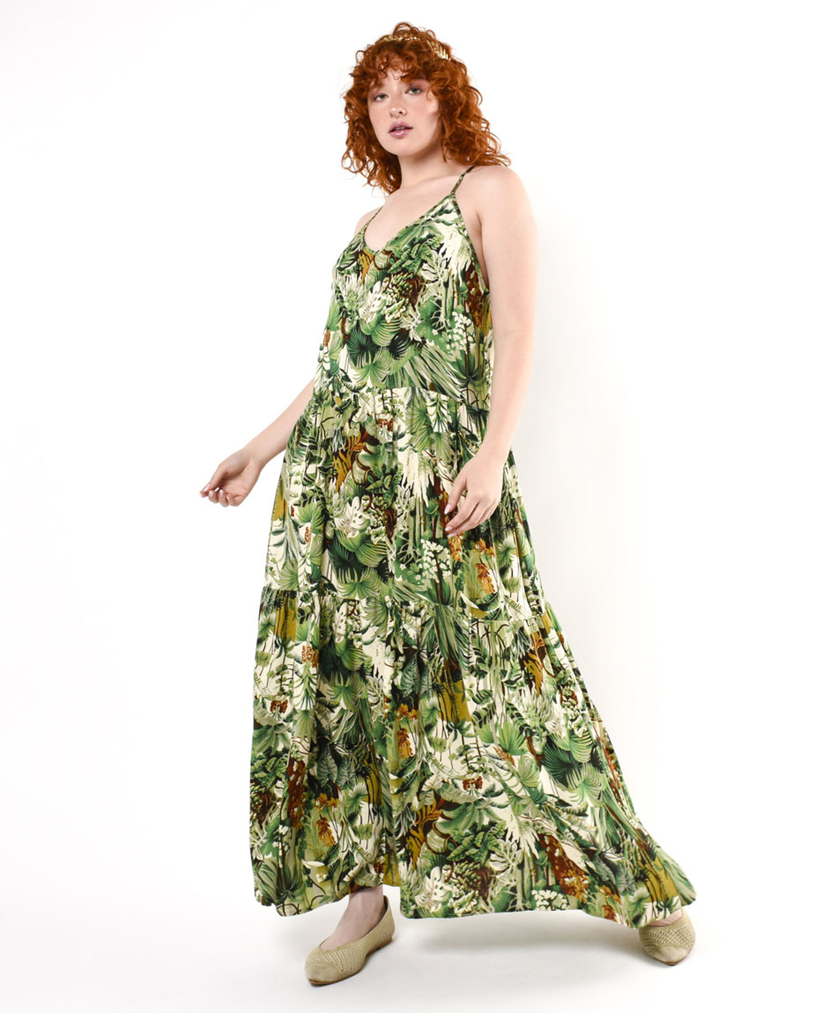 Vestido mujer estampado tropical Vestido mujer estampado tropical