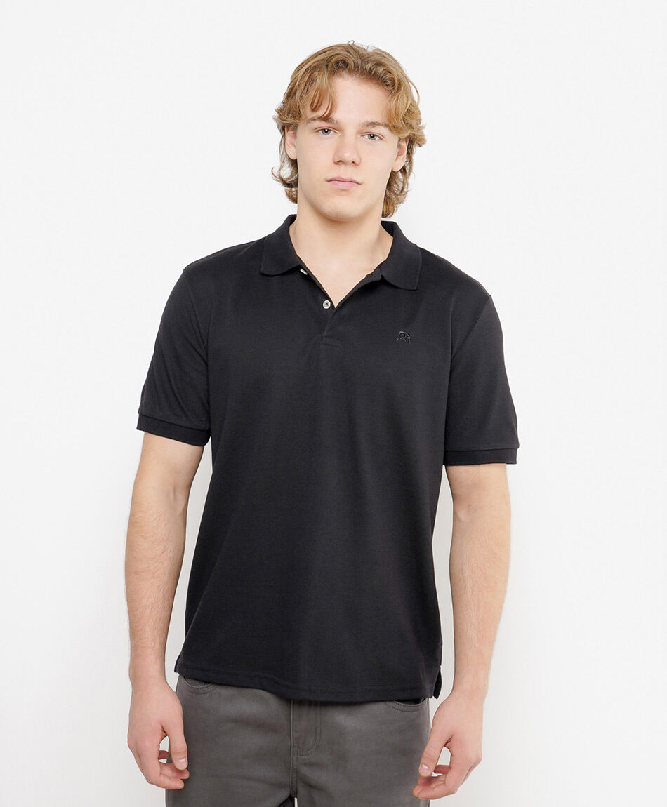 Polera hombre lisa cuello piqu&eacute;
