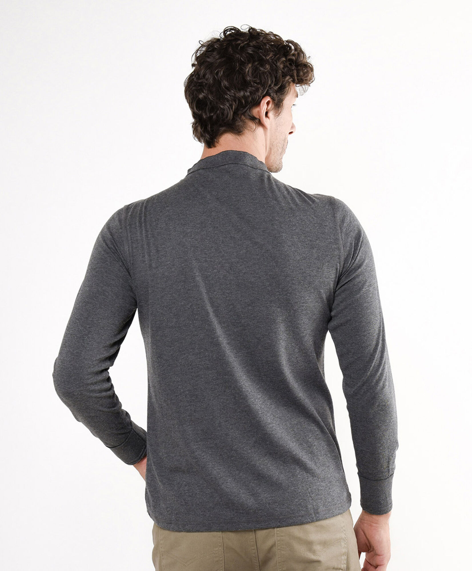 Polera hombre doble botón Polera hombre doble botón