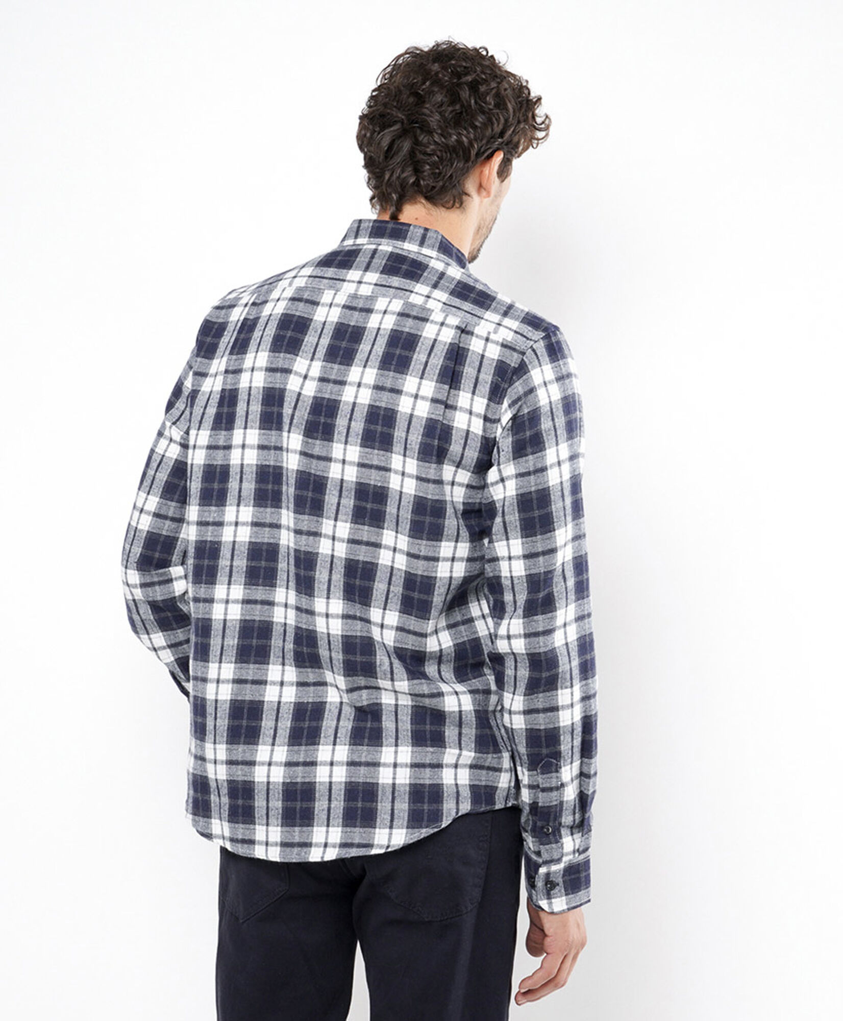 Camisa hombre escocesa azul Camisa hombre escocesa azul