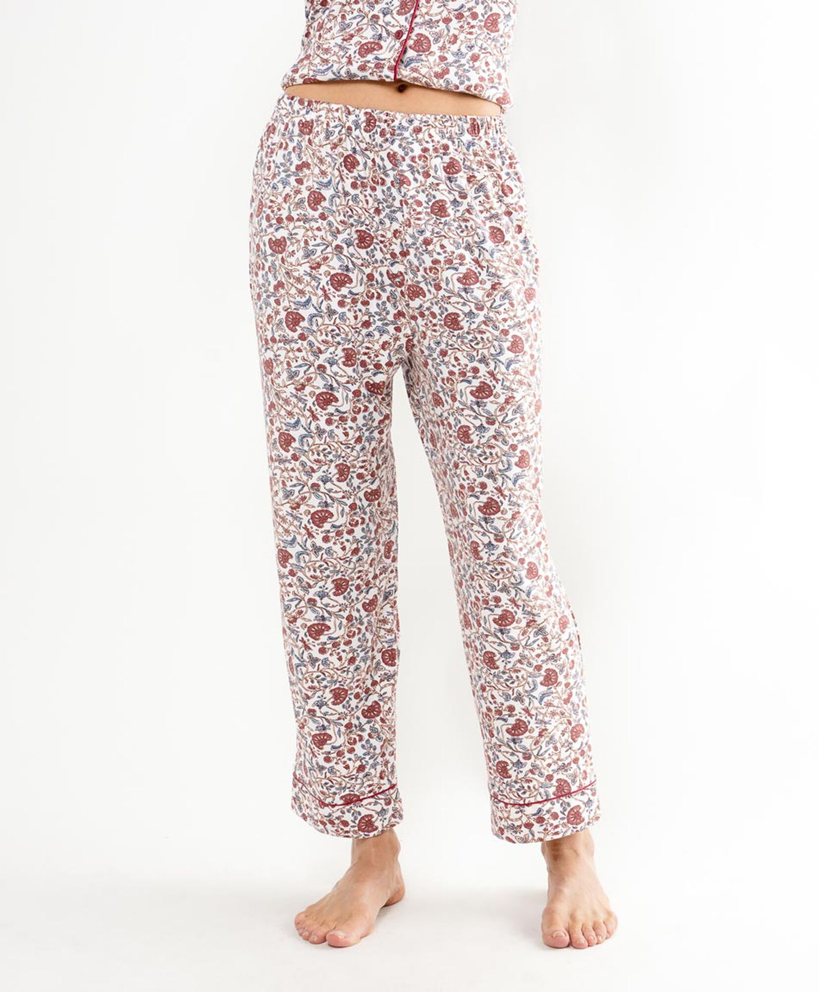 Pijama mujer camisero diseño flor Pijama mujer camisero diseño flor