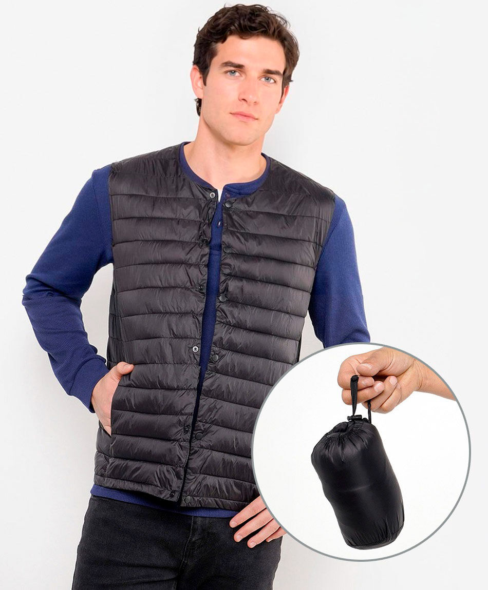 Parka hombre sin mangas acolchada