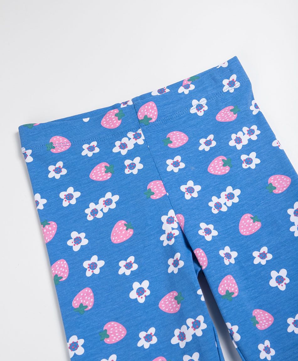 Leggins beb&eacute; frutillas flores