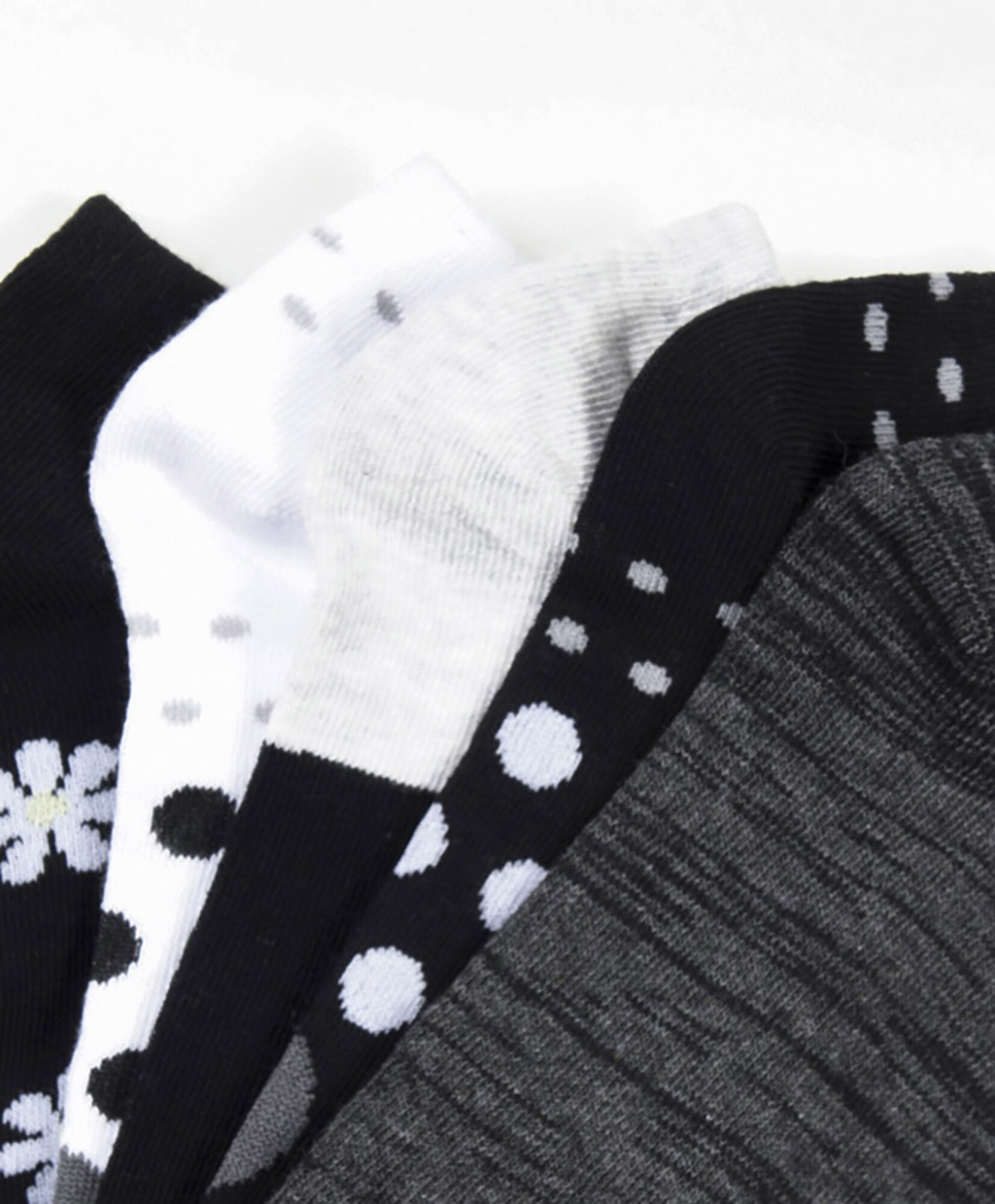 Pack 5 calcetines mujer puntos y flores Pack 5 calcetines mujer puntos y flores