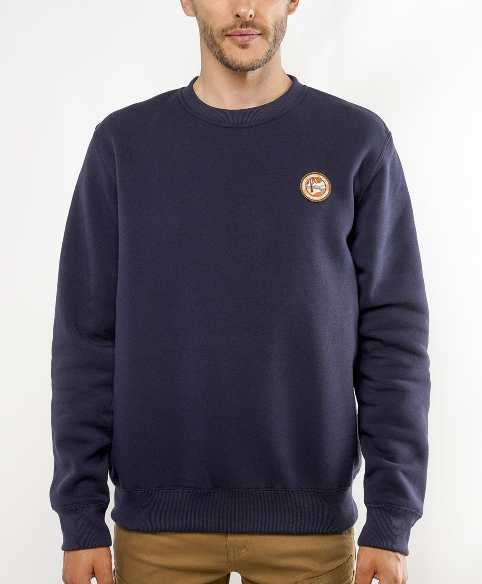 Polerón hombre liso mini bordado Polerón hombre liso mini bordado