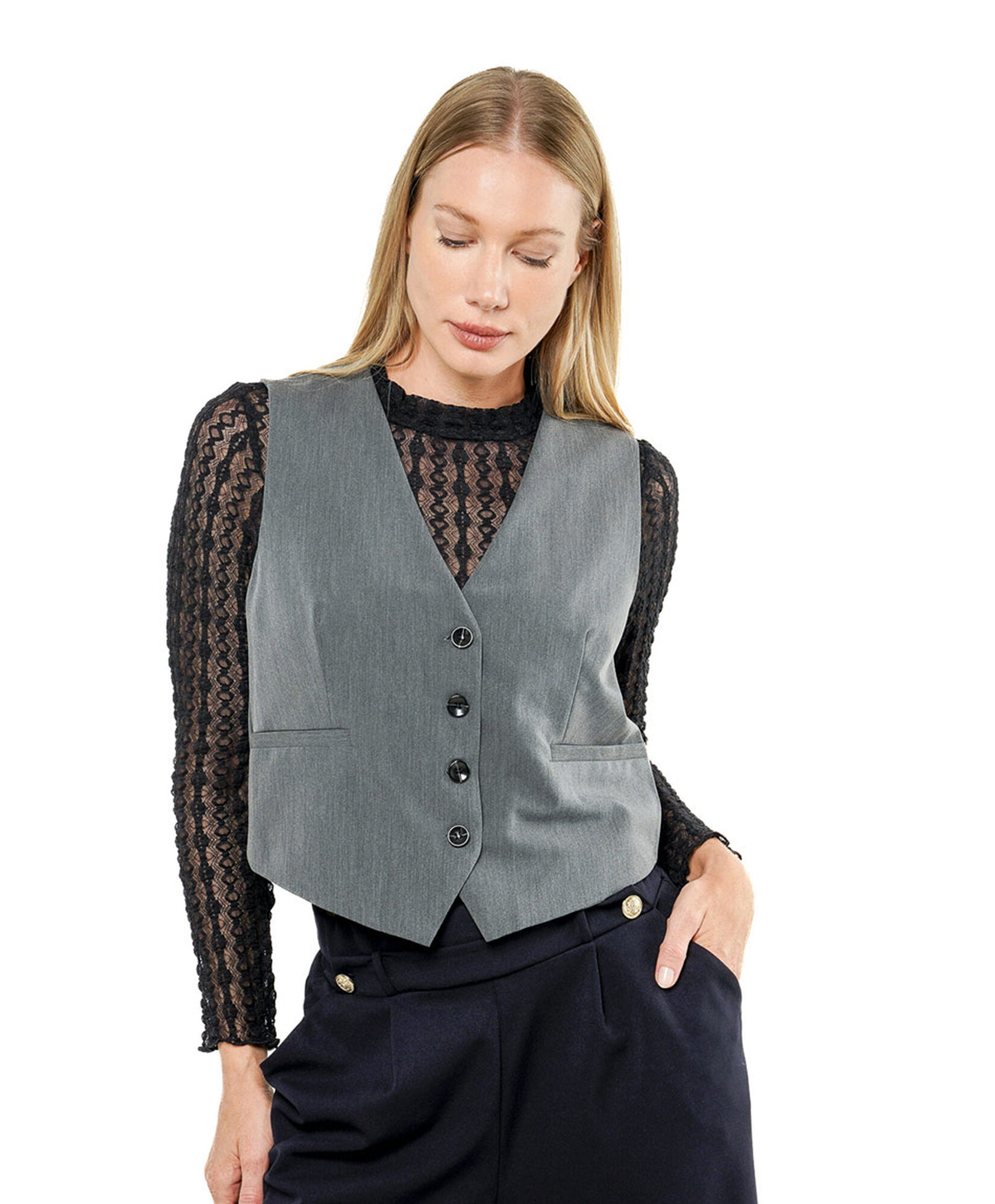 Vest mujer gris Vest mujer gris